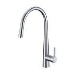 AQUAPERLA CH1021.KM ROUND PULL OUT KITCHEN SINK MIXER CHROME