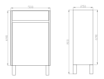 poseidon-wo5025lg-wall-hung-vanity-cabinet-single-door-500l250d830h-mm-white-oak