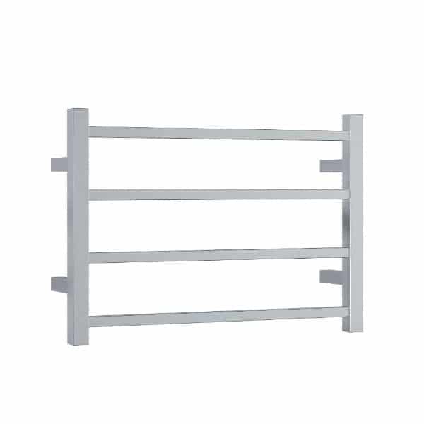 THERMOGROUP SS40M STRAIGHT SQUARE LADDER HEATED TOWEL RAIL POLISHED STAINLESS STEEL