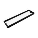 AQUAPERLA 6414.TR IVANO GLASS SHELF CHROME AND BLACK