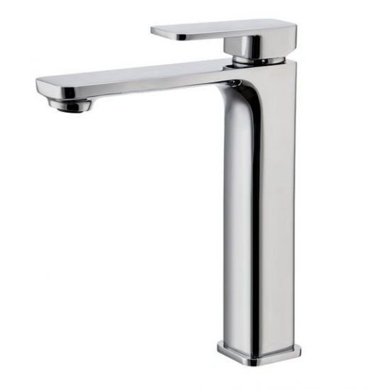 AQUAPERLA 0229.BM IVANO TALL BASIN MIXER CHROME AND BLACK