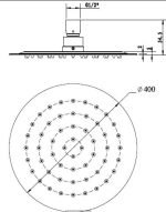 INSPIRE PSSH14 PAVIA ROUND STAINLESS STEEL SHOWER HEAD 400 CHROME