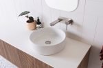 ROUND ABOVE COUNTER BASIN ROBBIE GLOSS WHITE TOPCROB400GW ADP