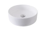 ROUND ABOVE COUNTER BASIN ROBBIE GLOSS WHITE TOPCROB400GW ADP