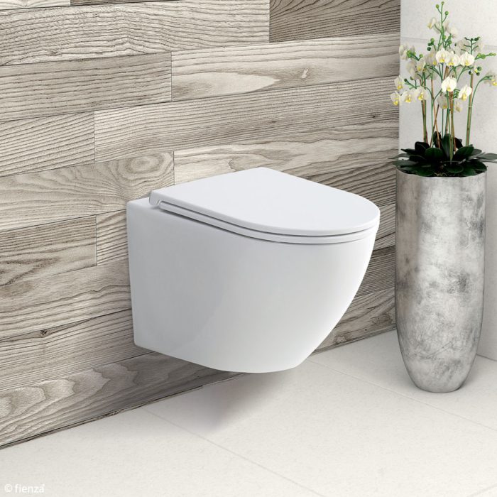 FIENZA K2376MW KOKO WALL HUNG TOILET SUITE MATTE WHITE WITH SEAT ONLY