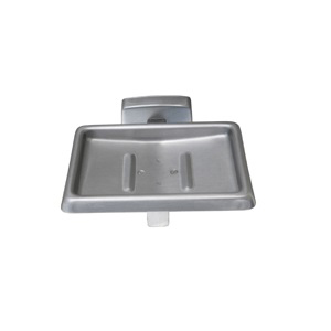 SOAP DISH WITH DRAIN SATIN STAINLESS STEEL METLAM ML230S