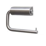 SINGLE TOILET ROLL HOLDER SATIN STAINLESS STEEL METLAM ML4135