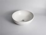 UDBK OR-435W-TMW ORBIT ROUND TEXTURED ABOVE COUNTER BASIN MATTE WHITE