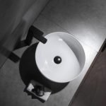 UDBK LR-435 LUNAR ABOVE COUNTER BASIN GLOSS WHITE