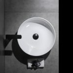 UDBK LR-435 LUNAR ABOVE COUNTER BASIN GLOSS WHITE