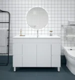 UNICASA BIP-120L-GW BIANCA FREESTANDING PVC VANITY 1200MM GLOSS WHITE