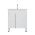 UNICASA BIP-75L-GW BIANCA FREESTANDING PVC VANITY 750MM GLOSS WHITE