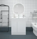 UNICASA BIP-75L-GW BIANCA FREESTANDING PVC VANITY 750MM GLOSS WHITE