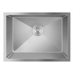 AQUAPERLA CH5144R.KS 1.2MM STAINLESS STEEL SINGLE BOWL KITCHEN/LAUNDRY SINK 510X440X230MM CHROME