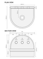 NOOD CO BT1-1 BETTY SURFACE MOUNT ARCH BASIN COLOURED