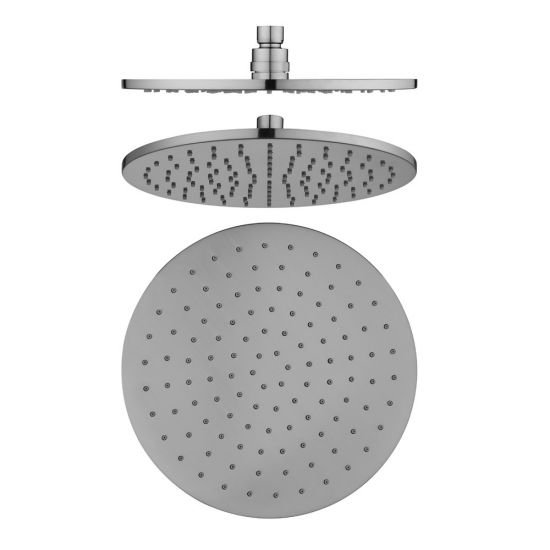 AQUAPERLA 0010.SH ROUND RAINFALL SHOWER HEAD 250MM COLOURED