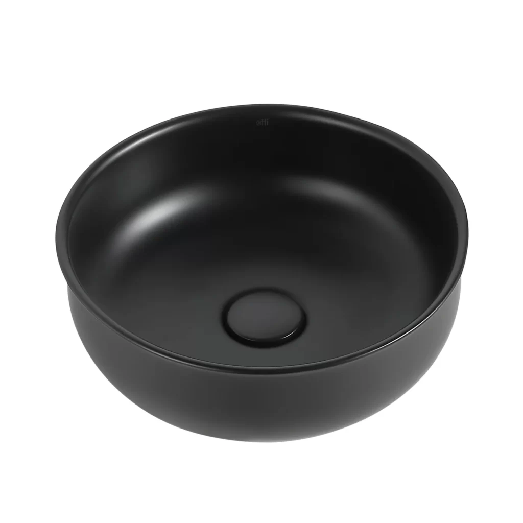 OTTI OT3636MB BRONTE ROUND ABOVE COUNTER BASIN MATTE BLACK