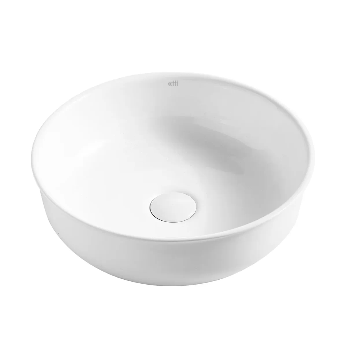 OTTI OT3939 BRONTE ROUND ABOVE COUNTER BASIN GLOSS WHITE