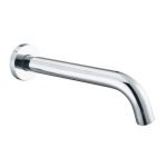 AQUAPERLA 0013.BS LUCID PIN LEVER ROUND BATHTUB/BASIN WALL SPOUT 160MM CHROME AND COLOURED