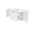 OTTI BOH900W HAMPSHIRE CURVE WALL HUNG VANITY 900 CABINET ONLY SATIN WHITE